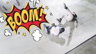 INSANE SKATE PARK CRASHES TRICKS & KIDS