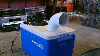 Homemade air conditioner DIY - Awesome Air Cooler - EASY Instructions - can be solar powered