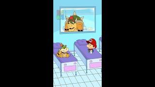 BABY BOWSER VS BABY MARIO-Bowser12345 #mario #babymario #bowserjr #shorts