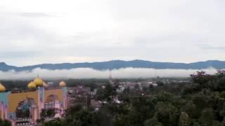 Pasirpengaraian & Bukit Barisan Mountain Ranges View from Sapadia Hotel - Rokan Hulu Riau