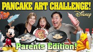 PANCAKE ART CHALLENGE - PARENTS EDITION DISNEY CHARACTERS