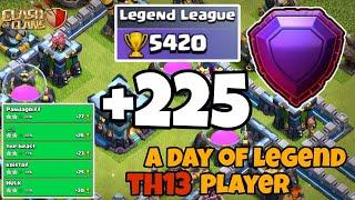 A Day Of TH13 Legend League Player  Clash Of Clans