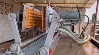 Zambia Nigeria clients small paper egg tray making machine production project working video Perfect