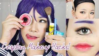 8 Cosplay Makeup Hacks EVERYONE Should Know  Face Taping Brow Concealing Anime Lips