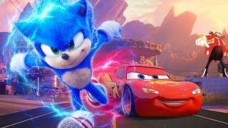 Pixar Cars 3 ️ Lightning McQueen Vs Sonic The Hedgehog