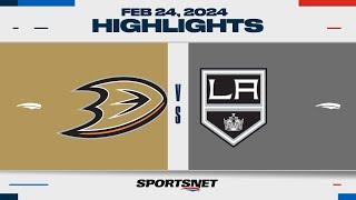 NHL Highlights  Ducks vs. Kings - February 24 2024