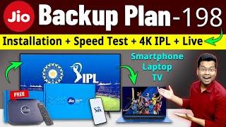 Jiofiber Backup Plan Installation  JioFiber 198 Plan Review  Jiofiber 198 Backup Plan Details