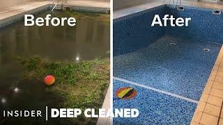 How An Abandoned Indoor Pool Is Deep Cleaned  Deep Cleaned  Insider
