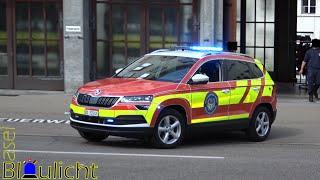 Notarztzubringer DW 11 Berufsfeuerwehr Basel Wachausfahrt