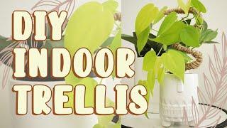 HOW TO Make a DIY Trellis for Your Houseplants