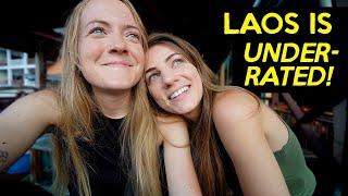 Our FIRST DAY in Vang Vieng LAOS lesbian couple travel vlog