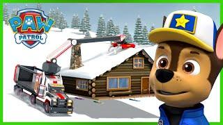Big Truck Pups save Jakes Ski Lodge sliding downhill and more  PAW Patrol  Cartoons for Kids