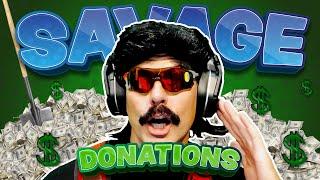 9 Minutes of DrDisrespect Being TOTAL SAVAGE and Reading DONATIONS Doc Donos #5