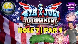 Master QR Hole 7 - Par 4 EAGLE - 4th of July Tournament *Golf Clash Guide*