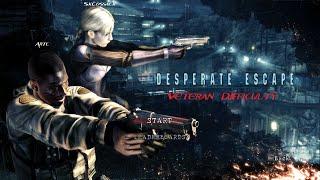 Resident Evil 5 Desperate Escape coop - Veteran Jill Side - No Commentary