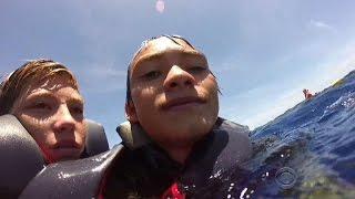 Hawaii Coast Guard rescue at sea captured by GoPro camera