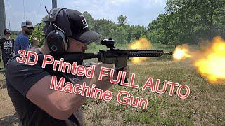 3D Printed FULL AUTO Machine Gun Testing