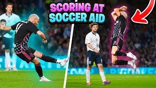 I SCORED AT SOCCER AID *MATCH DAY BTS*