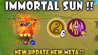 NEW UPDATE IMMORTAL SUN 40 STACKS  NEW META COMBO  MAGIC CHESS MOBILE LEGENDS