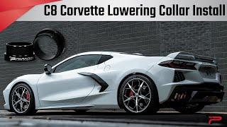 C8 Corvette Lowering Collars Installation - Front Lift - Paragon Performance