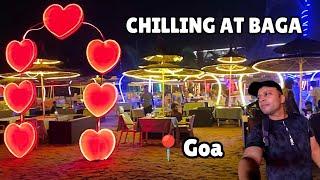 Chilling at Baga Goa  Last Night in Goa  Goa Nightlife Food  North Goa  Goa Trip 2024  Bhavik