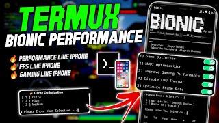 Max 90 - 120 FPS  Enable Termux Bionic Performance  Stable Fps & Performance  No Root