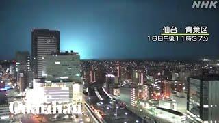 Earthquake light appears in sky above Japanese city