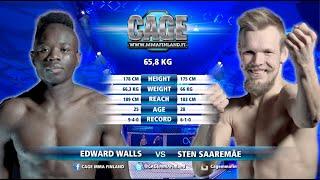 CAGE 50 Main Event Edward Walls vs Sten Saaremäe Full Fight MMA