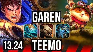 GAREN vs TEEMO TOP  1600+ games 936  KR Diamond  13.24