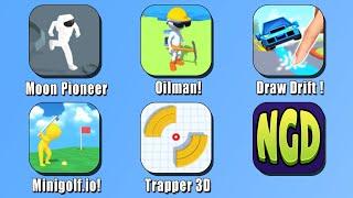 Moon Pioneer Oilman Draw Drift  Minigolf.io Trapper 3D  New Games Daily