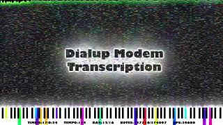 Dialup Modem Transcription  8 Bit Black Midi  374K Notes 