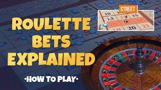 Roulette bets explained - tutorial how to place wagers & payouts