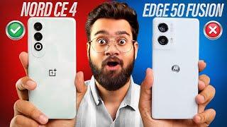 Moto Edge 50 Fusion vs OnePlus Nord CE 4 *Full Comparison*  Best Phone Under 25K? 