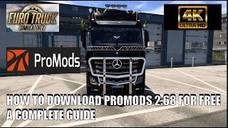 HOW TO FREE DOWNLOAD AND INSTALL PROMODS  EURO TRUCK SIMULATOR 2 V1.49