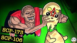 The Old Man SCP-106 vs. SCP-173 The Sculpture SCP Animation