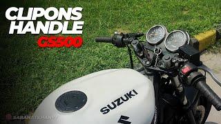 Installed Clipons on Suzuki GS500  BEAST IS READY 