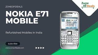 Nokia E71 Qwerty Keypad Mobile Refurbished White - zoneofdeals