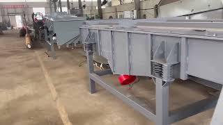 Industrial Silica Sand Square Linear Vibrating Screen Sieve Machine