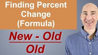 Finding Percent Change Formula