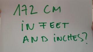 172 cm in feet and inches?