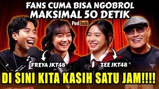 SUSAH BANGET DIAJAK KE SINI‼️ ZEE - FREYA JKT48 KITA TAKUT SAMA OM DEDDY PODHUB