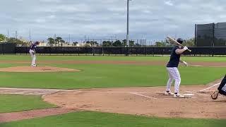 Josh Hader vs. Alex Bregman in live batting practice