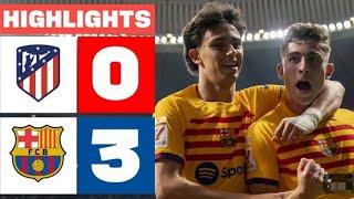 Barcelona vs Atletico Madrid 3 - 0  HighlightsAll Goals & 2024#football #vibe