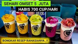 CUMA JUALAN JUS TAPI OMSETNYA NGALAHIN GAJI DPR.. 700 CUP LUDESHARI DAN OMSET 150 JUTABLN