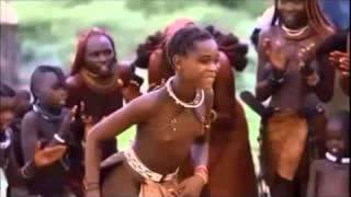 Hidden himba tribe at african Red skin woman