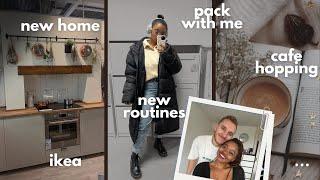 vlog  settling into a new space ikea trip cafe hopping new routines + more