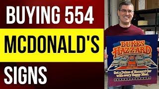Collecting McDonalds Signs 554 Signs in One Weekend Trip