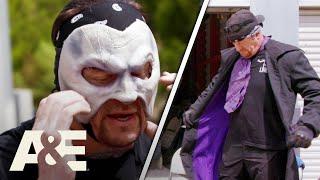 WWEs Most Wanted Treasures Undertaker Spots His Purple Gear And Mask In Storage Unit  A&E