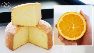 How to make Orange Sponge Cake  orange flavored cake Recipe  Easy Cake  Basic Cake