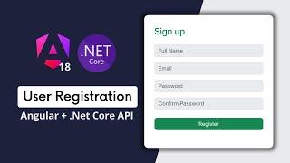 Angular User Registration with  Asp.Net Core Web API